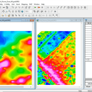 Geosoft Oasis Montaj, Cartographie d'anomalie Geochimique & Geophysique