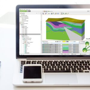 Représentation 3D d’une faille géologique dans Leapfrog Geo